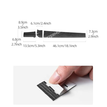 BETTERHUMZ Dashboard Panel Cover Trim Compatible with 10th Gen Honda Civic 2021 2020 2019 2018 2017 Suede Carbon Leather Decor Sticker Car Interior Molding Accessories (Suede Black)