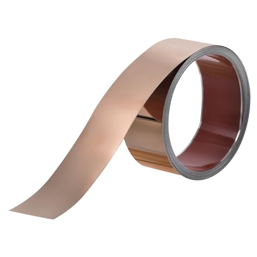 uxcell Wall Trim Molding, Stainless Steel Peel and Stick (Mirror-Like Finish), for Ceiling, Mirror Frame 16.4Ft x 2.4in，Rose Gold - color: Rose Gold, size: 16.4 ft x 2.4 in