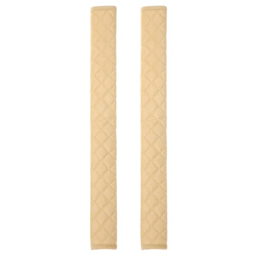 HARFINGTON 2pcs Shoulder Strap Cushions 19.7 Inch Car Seat Belt Pads Cover Auto Seatbelt Strap Shoulder Pad Automotive Seat Belt Cushion Pad for Auto SUV Truck, Beige - color: Beige, size: 19.7 Inch