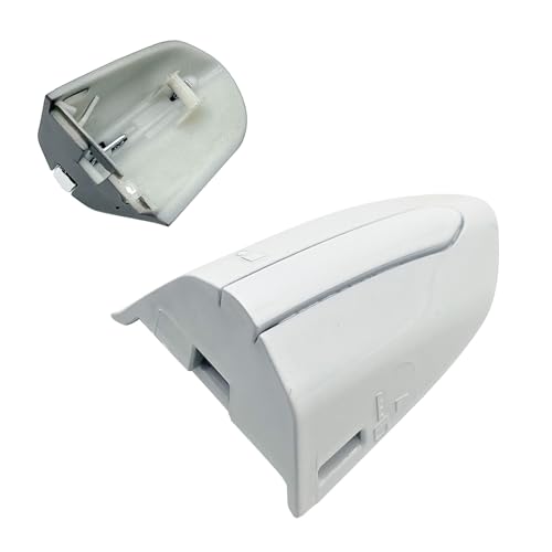 Front Left Exterior Door Handle Lock Cover Cap for 13-20 Ford Fusion Left Driver Door Handle Key Bezel Cover Replace DS7Z-54218A15 (White) - color: White
