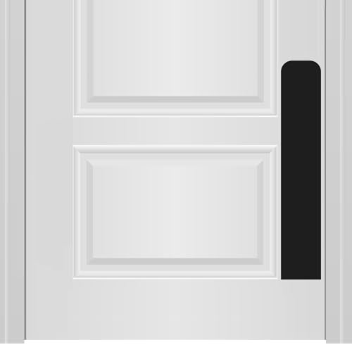 Deck the Door Decor Dog Scratch Door Protection Plate - Elegant Anodized Aluminum for All Door Types. Pet-Safe with Polished Edges and Rounded Corners. 3M Adhesive Mount - Satin Black 4x22in - color: Satin Black, size: 4 x 22"