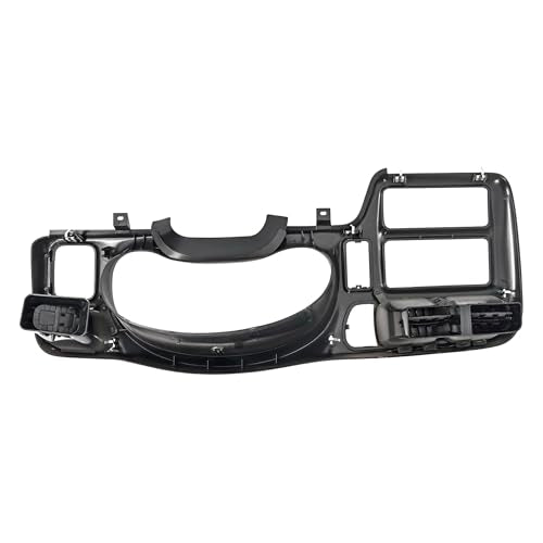 KUAFU Dash Trim Bezel Compatible with 1998-2004 Chevy Chevrolet S10 Blazer GMC Jimmy Paint ABS Plastic Beige Fit Single Din Radio - color: Beige