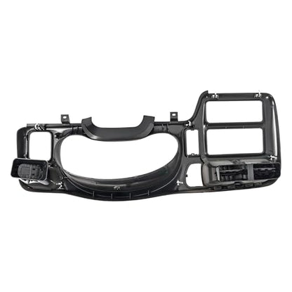 KUAFU Dash Trim Bezel Compatible with 1998-2004 Chevy Chevrolet S10 Blazer GMC Jimmy Paint ABS Plastic Beige Fit Single Din Radio - color: Beige