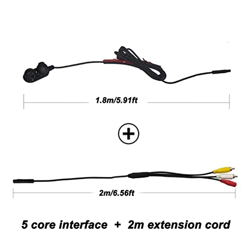 Driver Passenger Side Camera Qiilu Blind Spot Mirrors Car Door Side View Blind Spot Camera HD Night Vision IP68 for Truck RV Van Trailer Emergency Vehicle(Left)