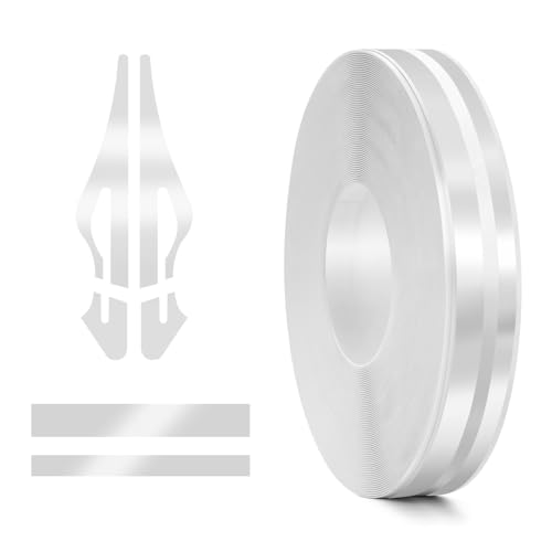 Car Pinstriping Tape, 32Ft Car Vinyl Striping Tape Stripe Decal Waistline Body Side Striping Emblems Trim for DIY Racing Motorcycle SUV Pickup (Silver) - color: Silver-1