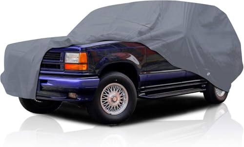 Supreme Full Car Cover - Semi Custom Fit for K5 Blazer 1969-1972 SUV 2-Door | All-Weather Protection: Waterproof, Dustproof, Windproof, UV-Resistant | Includes Accessories - size: 8. K5 Blazer 1969-1972 SUV 2-Door