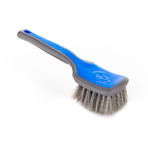 Detail Factory - ProGrip Tire Brush - Ergonomic ProGrip Handle, Stiff Synthetic Bristles, Ergonomic Design, Clean Your Tires with Ease - Avalanche - color: Avalanche, size: Standard