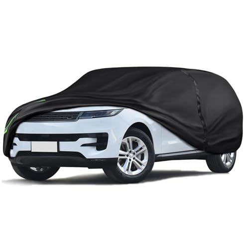 16-Layer 600D Heavy Duty Universal Full Car Cover for Outdoor & Indoor Use - All Weather Sun UV Rain Snow Dust Proof, Waterproof Scratch Resistant, Fits SUVs Body Length 209"-216"/ 17.4-18 ft - size: SUV-550