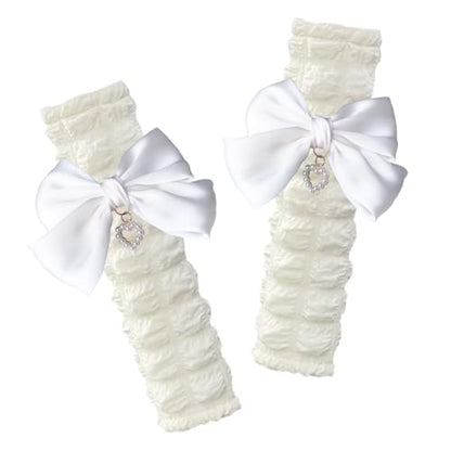 Fashion Big Bow Car Seat Belt Cover Pads (2 in a Pack), Car Accessories Seat Belt Shoulder Strap Protector Universal Seat Belt Cover (White) - color: White