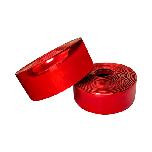 Chrome Red Car Motor Bike Self-Adhesive Exterior and Interior Molding Trim Universal Dashboard Bumper Window Door Body Side Decorative Strip Scratch-Proof (Width: 2-3/4 inch (70mm), 8Ft) - size: 8Ft, style: Width: 2-3/4 inch (70mm)
