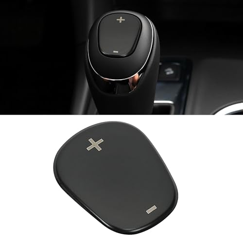 TOMALL Stainless Steel Car Gear Shift Knob Cover Compatible with Chevy Equinox 2018-2020 Shift Panel Trim Gear Lever Cover for Car Interior Car Accessories (Black Titanium) - color: Stainless Gear-Black Titanium