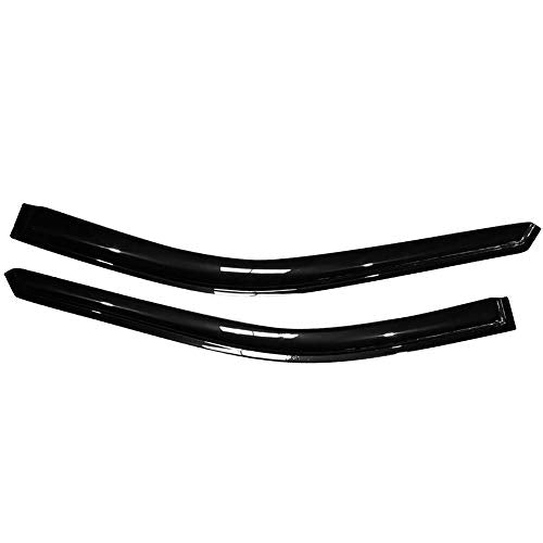 FREEMOTOR802 Tape-on Window Deflectors Fits 1996-2007 Chrysler Town & Country & Dodge Caravan, Rain Guards Side Window Visors Wind Deflectors Vent Visors Slim Style Smoke Tinted Acrylic 2 Pieces