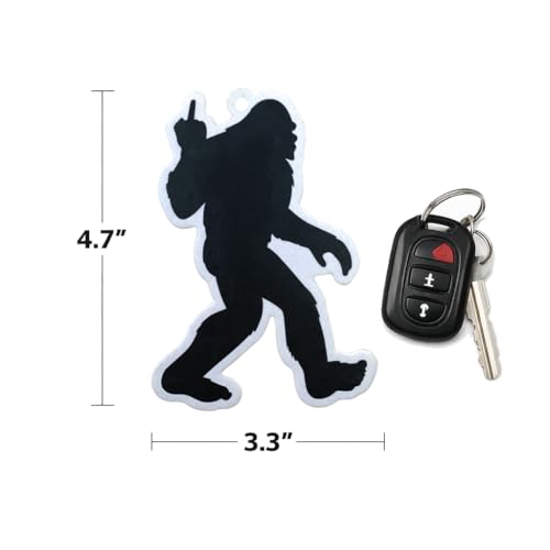 Funny Car Air Freshener (3 Pack) – Bigfoot Sasquatch Air Freshener for Car, Novelty Gag Gift, Hanging Auto Air Freshener, Funny Car Accessories for Men Women