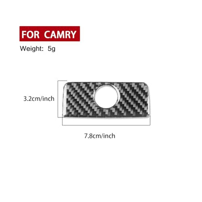 Carbon Fiber Copilot Storage Box Handle Cover Trim Compatible with Compatible with Toyota Camry 2007 2008 2009 2010 2011 Interior Accessory - color: Black 21