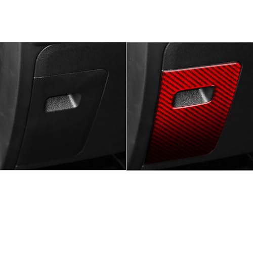 Real Red Carbon Fiber Car Driver Side Fuse Box Switch Panel Anti-Scratch Sticker Auto Interior Trim Compatible with Ford Explorer(U625)XLT/Limited/ST/Platinum/Platinum Hybrid 2020 2021 2022 2023 - color: Fuse Box Panel