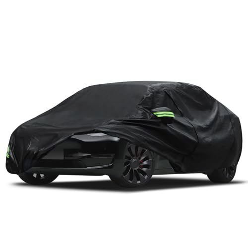 Migaven 6 Layers Car Cover Custom Fit for Model Y Car Cover 2020-2024 Waterproof Full Exterior Cover Rain Snow Protection with Charging Port Ventilated Mesh Door Zipper - size: 6layer for Model Y