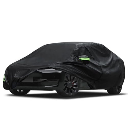 Migaven 6 Layers Car Cover Custom Fit for Model Y Car Cover 2020-2024 Waterproof Full Exterior Cover Rain Snow Protection with Charging Port Ventilated Mesh Door Zipper - size: 6layer for Model Y