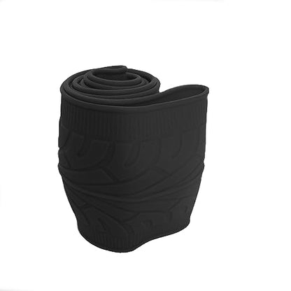 Universal Steering Wheel Cover：13.5 to 15 Inches Stretchable Silicone Anti Skid Steering Wheel Protector Fit for Most Car Models Including Round D Shape or Special Shape (Black) - color: Black
