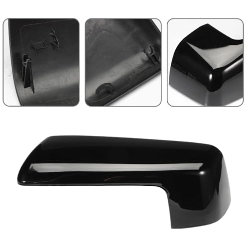 Mirror Cover Caps Compatible with GMC 2019-2025 Chevy Silverado 1500 and GMC Sierra 1500 Accessories (Black) - color: Black