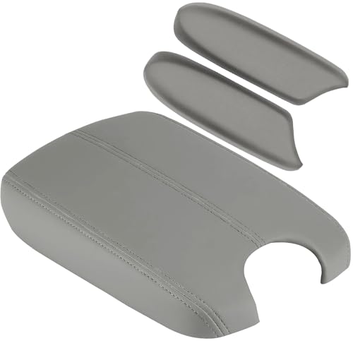 Compatible with Center Console Lid Armrest Honda Accord Replacement Cover 2008 2009 2010 2011 2012 Center Console Cover (Grey(Center & Front)) - color: Grey(Center & Front)