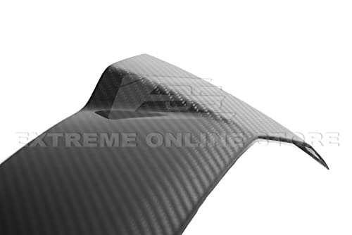 Replacement For 2020-Present Corvette C8 Coupe Models | GM Factory Style CARBON FIBER Interior Console Waterfall Upper Speaker Grille Cover