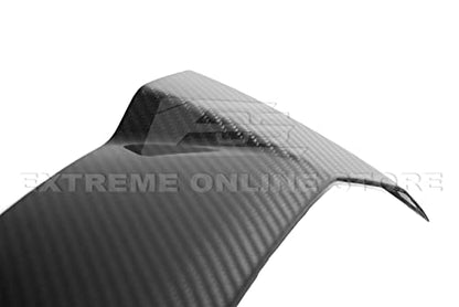 Replacement For 2020-Present Corvette C8 Coupe Models | GM Factory Style CARBON FIBER Interior Console Waterfall Upper Speaker Grille Cover