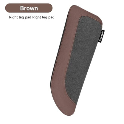Alcantane Elbow Rest: Memory Foam Support for Car Legs and Knee, Anti-Fatigue - color: Brown right hand