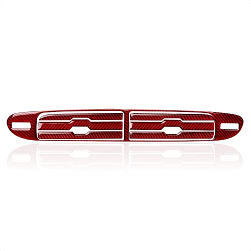 Car Sticker Carbon Fiber Decal Interior Trim Accessories for Chevrolet Camaro 2010 2011 2012 2013 2014 2015 （Center Air Vent） - color: Center Air Vent