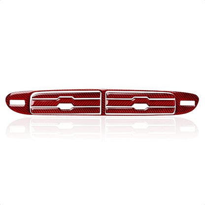 Car Sticker Carbon Fiber Decal Interior Trim Accessories for Chevrolet Camaro 2010 2011 2012 2013 2014 2015 （Center Air Vent） - color: Center Air Vent
