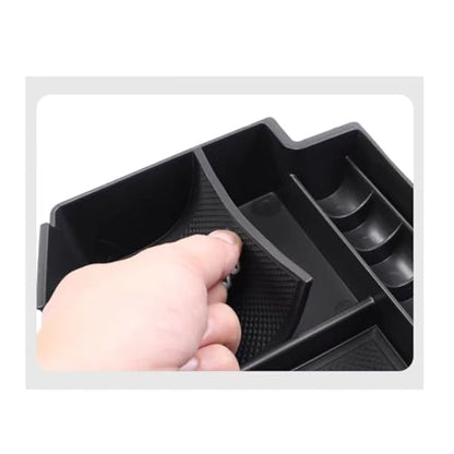 For Volvo Accessories Insert Armrest Tray Center Console Organizer, （2018-2026） xc60 （2015-2026） XC90 S90 S60 V60 V90 Middle Console Organizer Tray, Storage Box (XC90 XC60 S60 Box)
