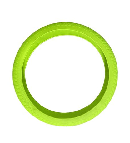 Universal Green Steering Wheel Cover：13.5 to 15 Inches Flexible Silicone Anti Slip Steering Wheel Protector Fit for Most Car Models Including Round D Shape or Special Shape - color: green