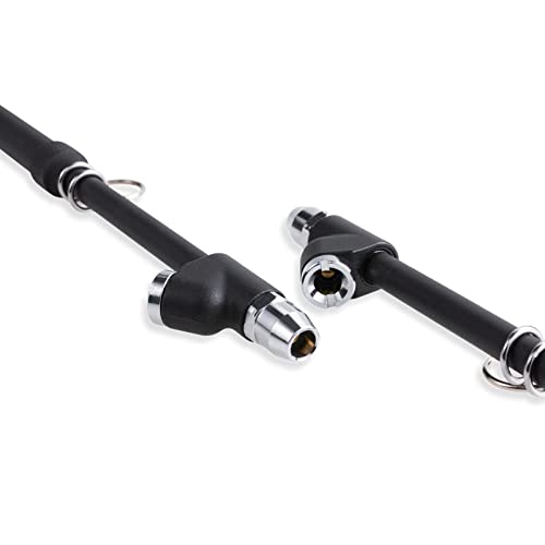 CZC AUTO Tire Pressure Gauge Heavy Duty Air Pressure Tire Gauge, Straight-on Foot Dual Head Chucks, Black Painting, 10-150PSI 100-1000KPa for Semi Truck Car RV Van（1 Pack） - style: 1 Pack
