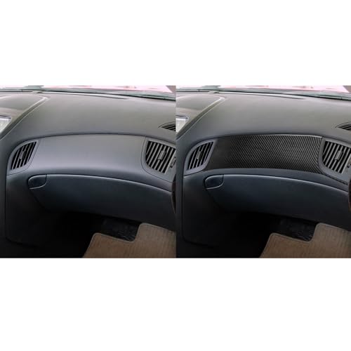 Car Decals Real Carbon Fiber Passenger Side Dashboard Trim Stickers Compatible with Hyundai Genesis Coupe 2013 2014 2015 2016 Interior Accessories - color: Co-pilot Cover Trim