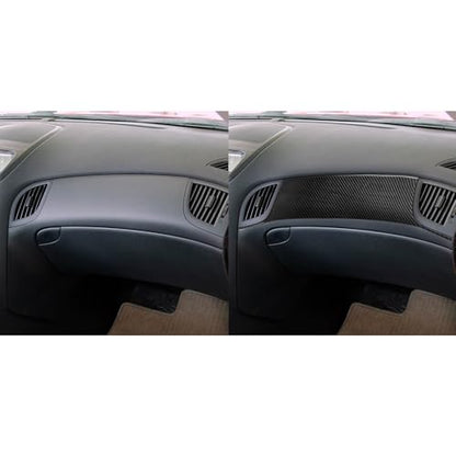 Car Decals Real Carbon Fiber Passenger Side Dashboard Trim Stickers Compatible with Hyundai Genesis Coupe 2013 2014 2015 2016 Interior Accessories - color: Co-pilot Cover Trim