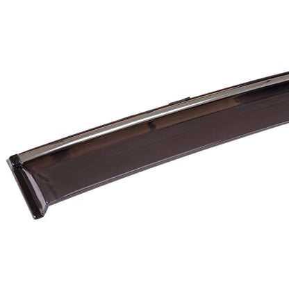 Window Visors Fits 13-17 For Honda For Accord Sedan Polycarbonate Window Visors W/Chrome Trim 4Pc Rain Guard