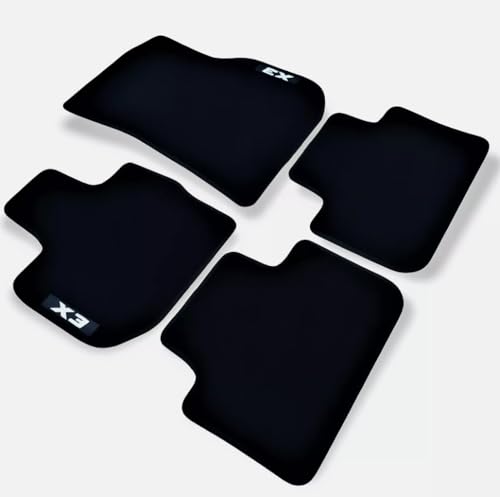 Custom Fit Floor Mats for BMW X3 2006-2023, Black Nylon, 4-Piece Set (for-x3-2018-2023)