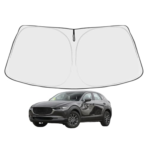 Foldable Front Windshield Sun Shade for Car 240T UV & Heat Reflective Heat Shield Keeps car Interior Cool Universal Car Accessories - Medium (57 x 31.5 in) - size: GLC 2016-2022