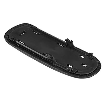 Qiilu Center Console,Artificial Leather & Plastic Black Center Console Armrest Lid Cover Pad for