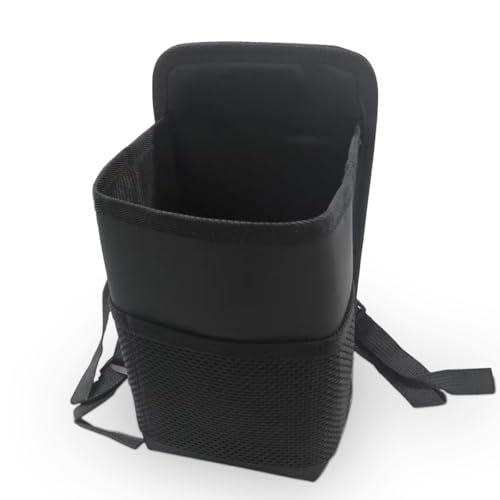 ZIMISI 2-in-1 Large Cup Holder, 80 oz Waterproof Car Seat Cup Holder with Mesh Pocket, Car Water Bottle Holder Bag, Vehicle Seat Side Storage Hanging Bag for Bottles & Big Drinks (1PC) - size: 1PC