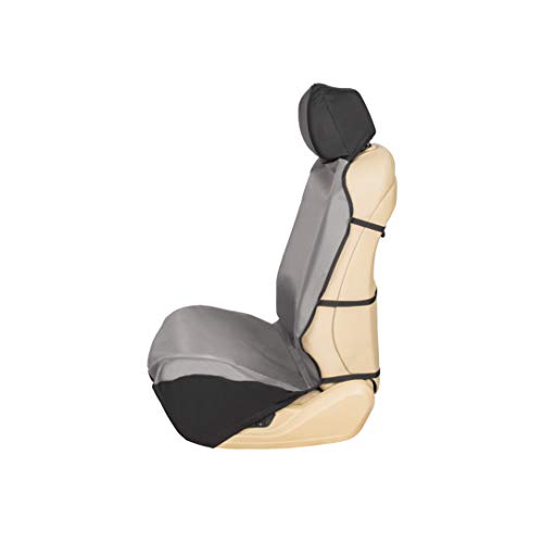 PetSafe Happy Ride Waterproof Bucket Seat Cover for Dogs and Pets - Fits Cars, Trucks and SUVs - Waterproof Area Protection - Grey - color: Grey, style: Bucket