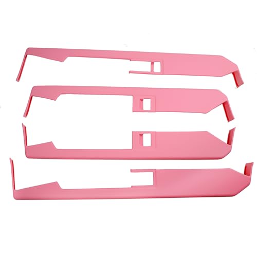 Barong for Tesla Cybertruck Accessoriess Interior Stickers Door Armrest Window Lift Switch Panel Cover Trim Frame Decal Pink（Not for 2026） - color: Door Armrest Window Lift Switch Panel