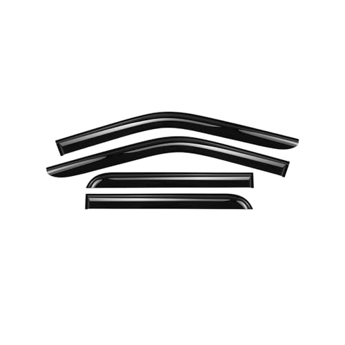 Window Visor Compatible with Mitsubishi Outlander 2011-2020 Sun/Rain Guards Wind Deflector Smoke 4pcs 94642 - size: For 2011-2020 Outlander