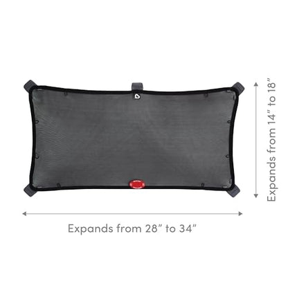 Munchkin® Brica® Magnetic Stretch to Fit™ Sun Shade, Black, 1 Pack - size: 18x34 Inch (Pack of 1), style: 1 Shade per Package