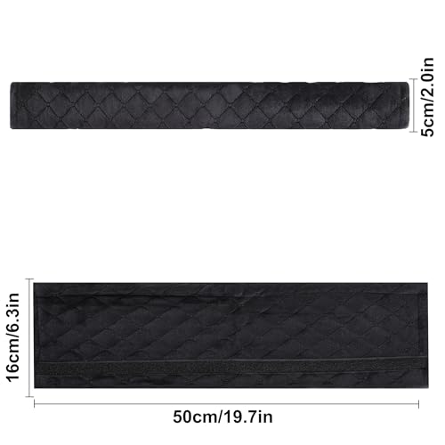 Amooca Soft Automotive Seat Belt Cover Seatbelt Shoulder Pad Neck Protector Cushions Universal Fit SUV Trucks Backpack Black Extra Long 19.7in - color: Black, size: 19.7in-1pc