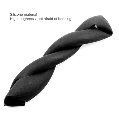 Silicone Steering Wheel Cover Anti Slip Washable Sweatproof Universal Steering Wheel Protector Interior Accessories Black
