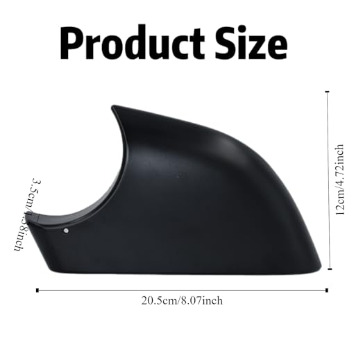 fit For Tesla Model 3 Front Wing Mirror Cover Holder Lower Tray 2017-2025，Black left driver Side Mirror Bottom Cover Replacement for Tesla Model 3 Wing Repair(left） - size: Model 3 Left Side Black