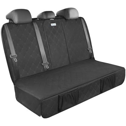 ALLANSING Upgraded 900D Heavy Duty Dog Back Bench Seat Cover, Car Seat Protector, Fits Compact Cars & SUVs, 3 Seatbelts & Armrest Compatible, Waterproof Nonslip Pet Backseat Cover for Dogs & Kids - size: Small-52"W
