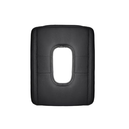 Muslogy Center Console Armrest Cover Fit for Chevy Silverado & GMC Sierra 1500 2500 3500HD 2014-2018 Accessories, Comfort Armrest Pad Console Lid Cushion Vegan Leather 1-Inch Thick(Split Bench Seat) - size: 1) 14-18 |Silverado & Sierra| Jump Seat, +Thick