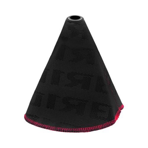 povtii Car Shift Boot Cover, Waterproof Canvas Fabric Manual Automatic Shift Knob Boot Dust Cover, Gear Gaiter Cover Auto Shift Boot Sleeve Protector, Universal Car Accessories (Black) - color: Black