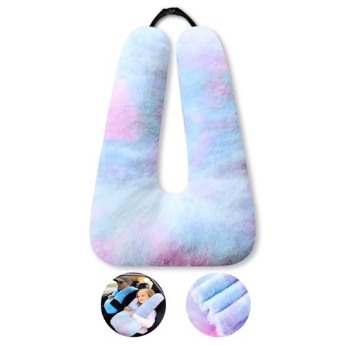 FHSGGP Travel Pillow Car Pillow Kid Car Sleeping The Sleeping Aid for Adults and Kids on Road Trips Kids Travel Pillow Colorful Blue - color: B-colorful Blue